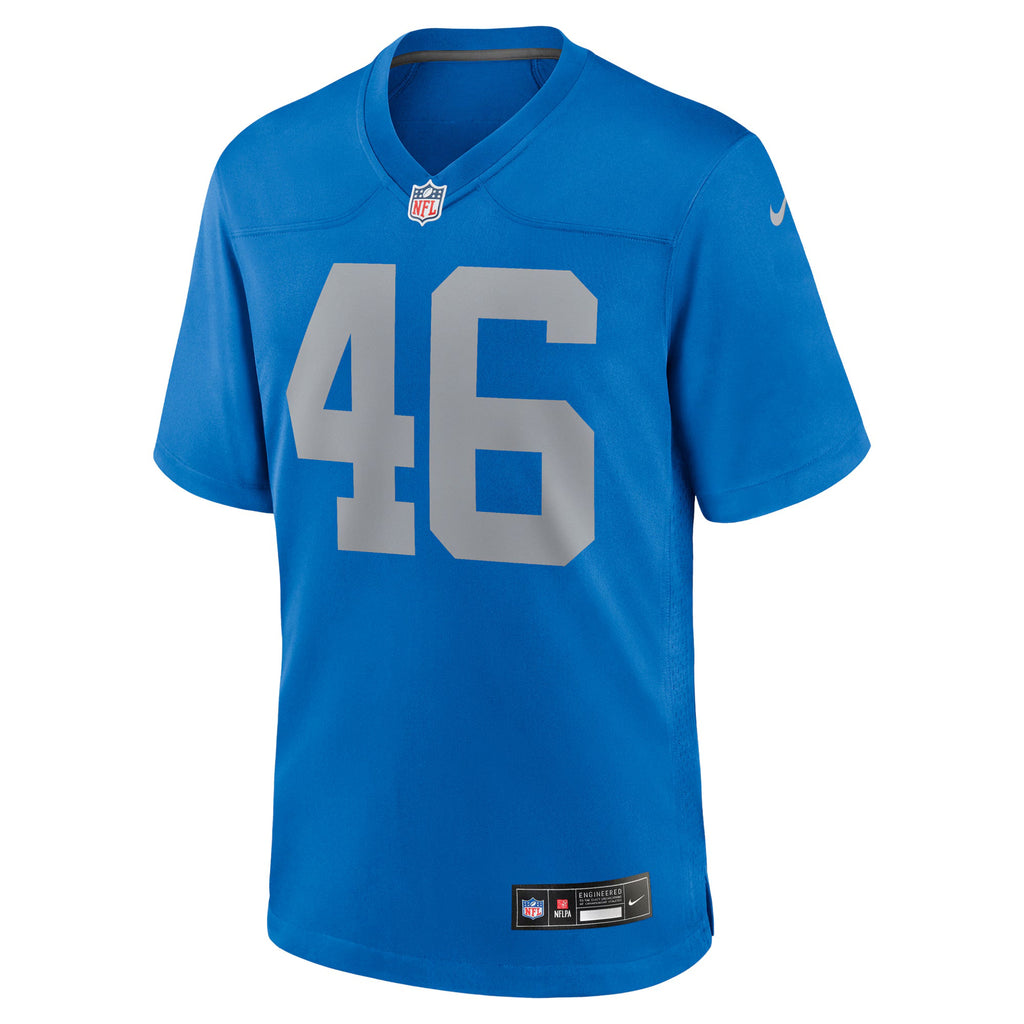 Detroit Lions Jack Campbell Blue Alternate Game Jersey