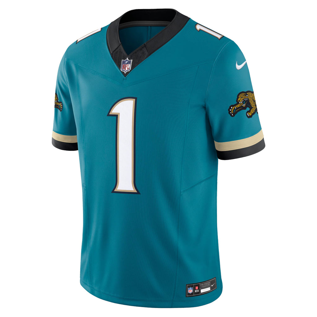 Jacksonville Jaguars Travis Etienne Teal Prowler Throwback Vapor F.U.S.E. Limited Jersey