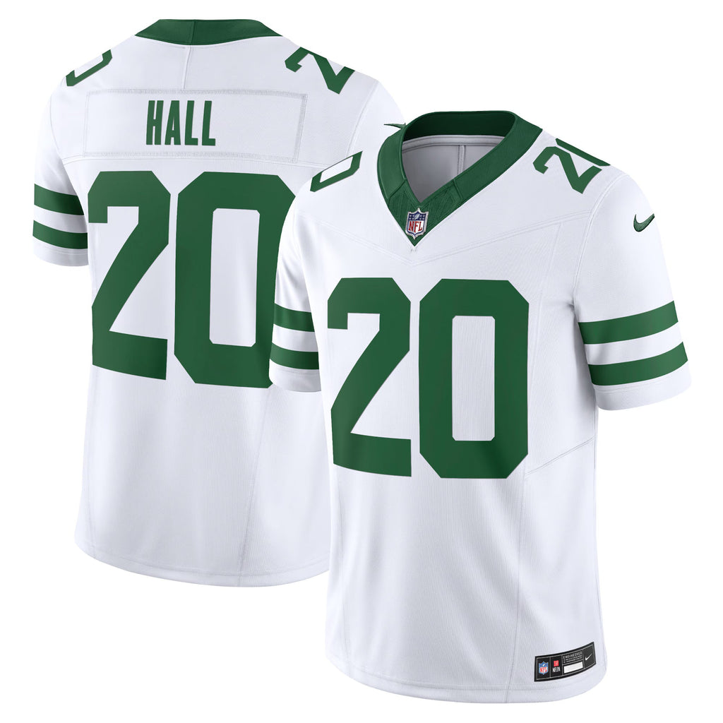 New York Jets Breece Hall Legacy White Vapor F.U.S.E. Limited Jersey