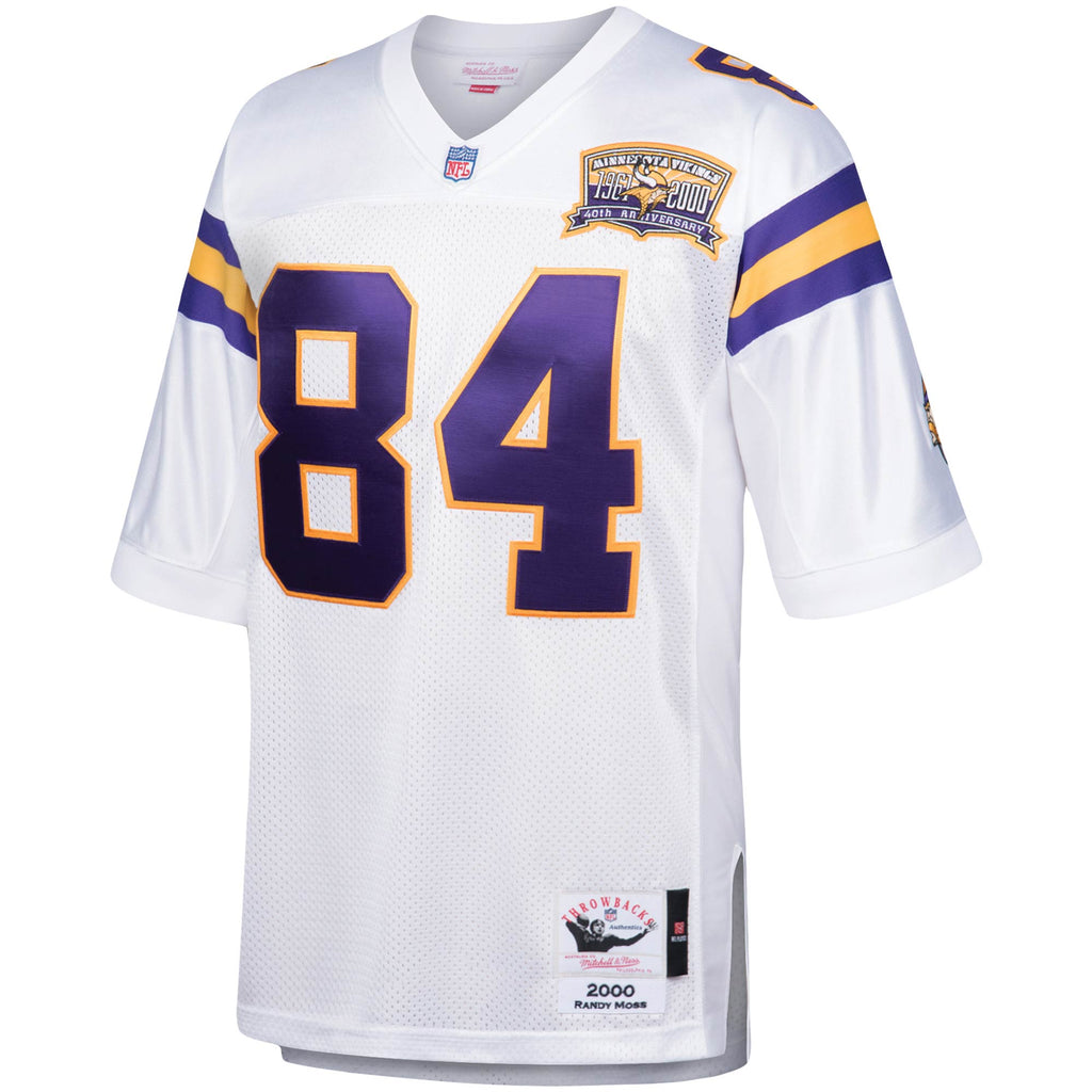 Minnesota Vikings 2000 Randy Moss Mitchell & Ness White Authentic Throwback Retired Player Jersey
