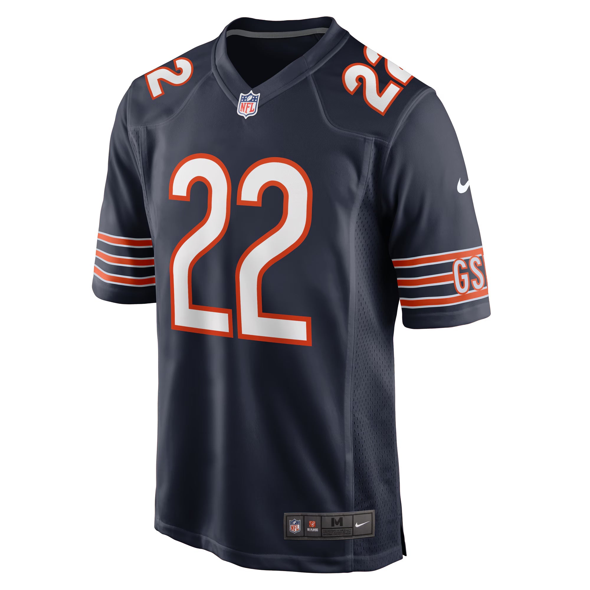 Chicago Bears Elijah Hicks Navy Team Game Jersey