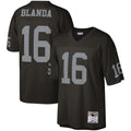 Las Vegas Raiders George Blanda Mitchell & Ness Black Legacy Replica Jersey