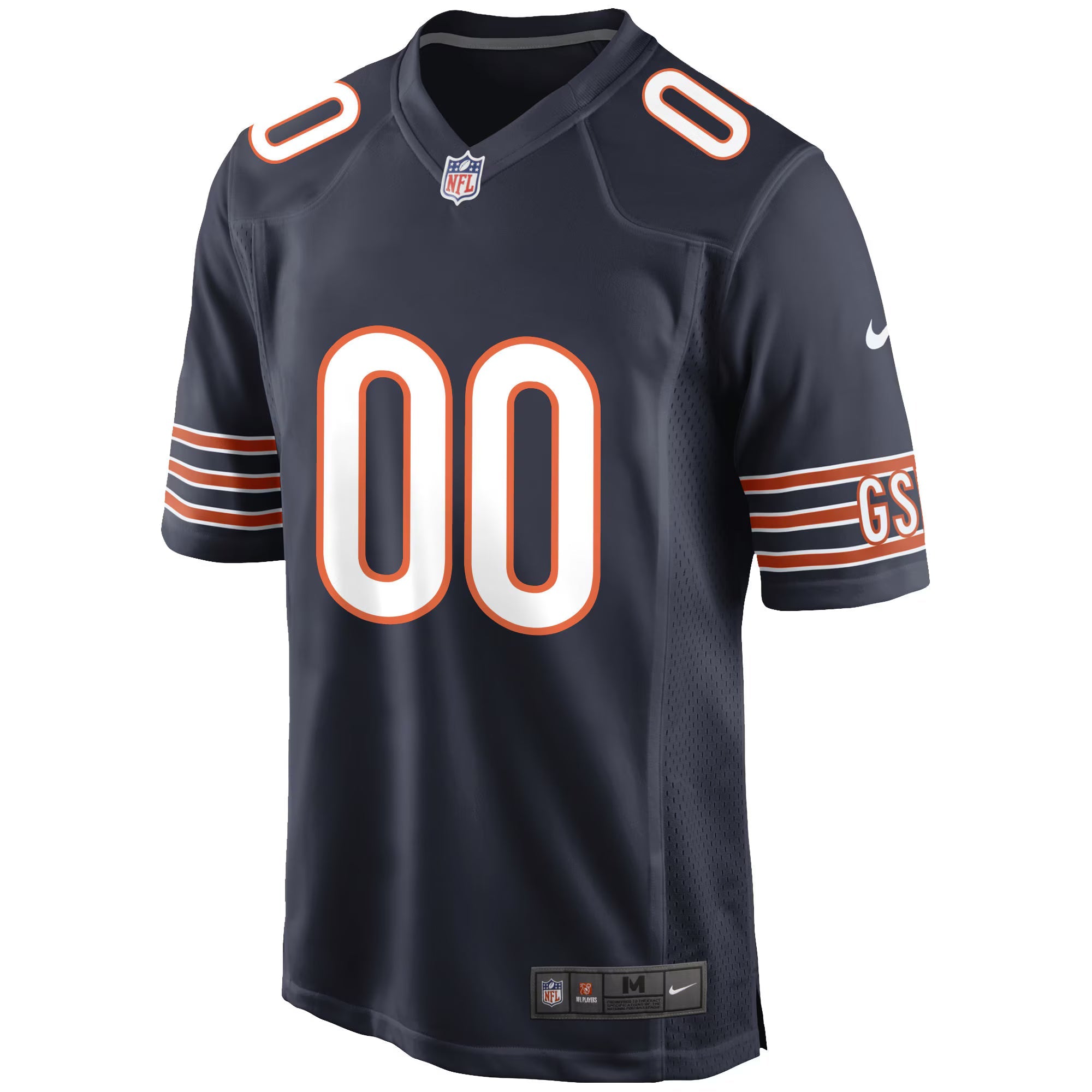 Chicago Bears Navy Custom Game Jersey
