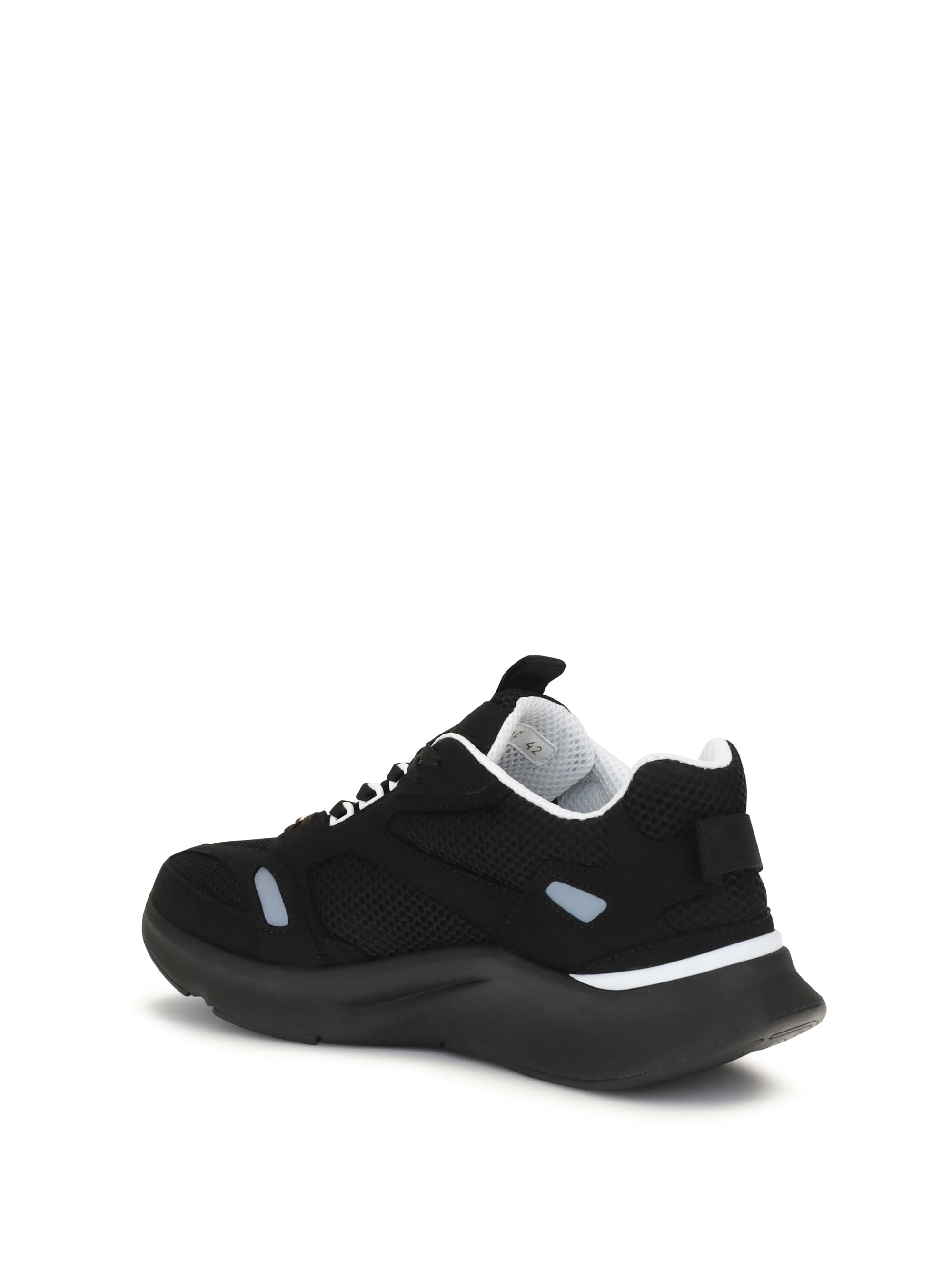 Valentino Garavani Men Demivee Mesh And Suede Sneakers