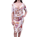 EMILIO PUCCI BUTTERFLY PATTERNED DRESS - SIZE 10
