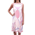 EMILIO PUCCI PINK AND PURPLE PATTERNED DRESS - SIZE 42