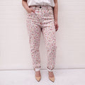 ETRO WHITE FLORAL AND PAISLEY JEANS - SIZE 30