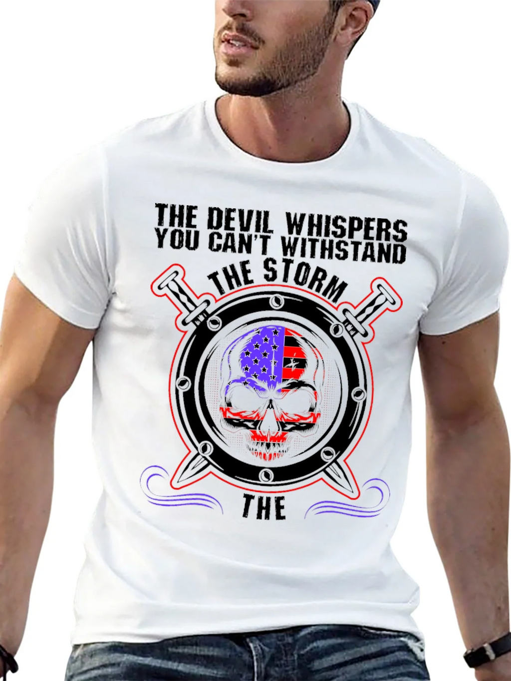The Storm Skull Graphic T-Shirt