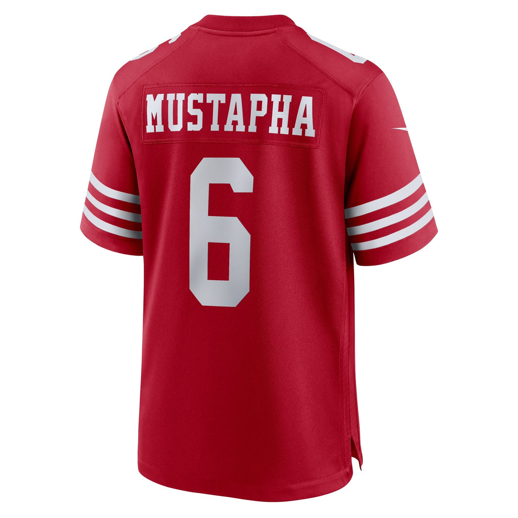 San Francisco 49ers Malik Mustapha Scarlet Game Jersey