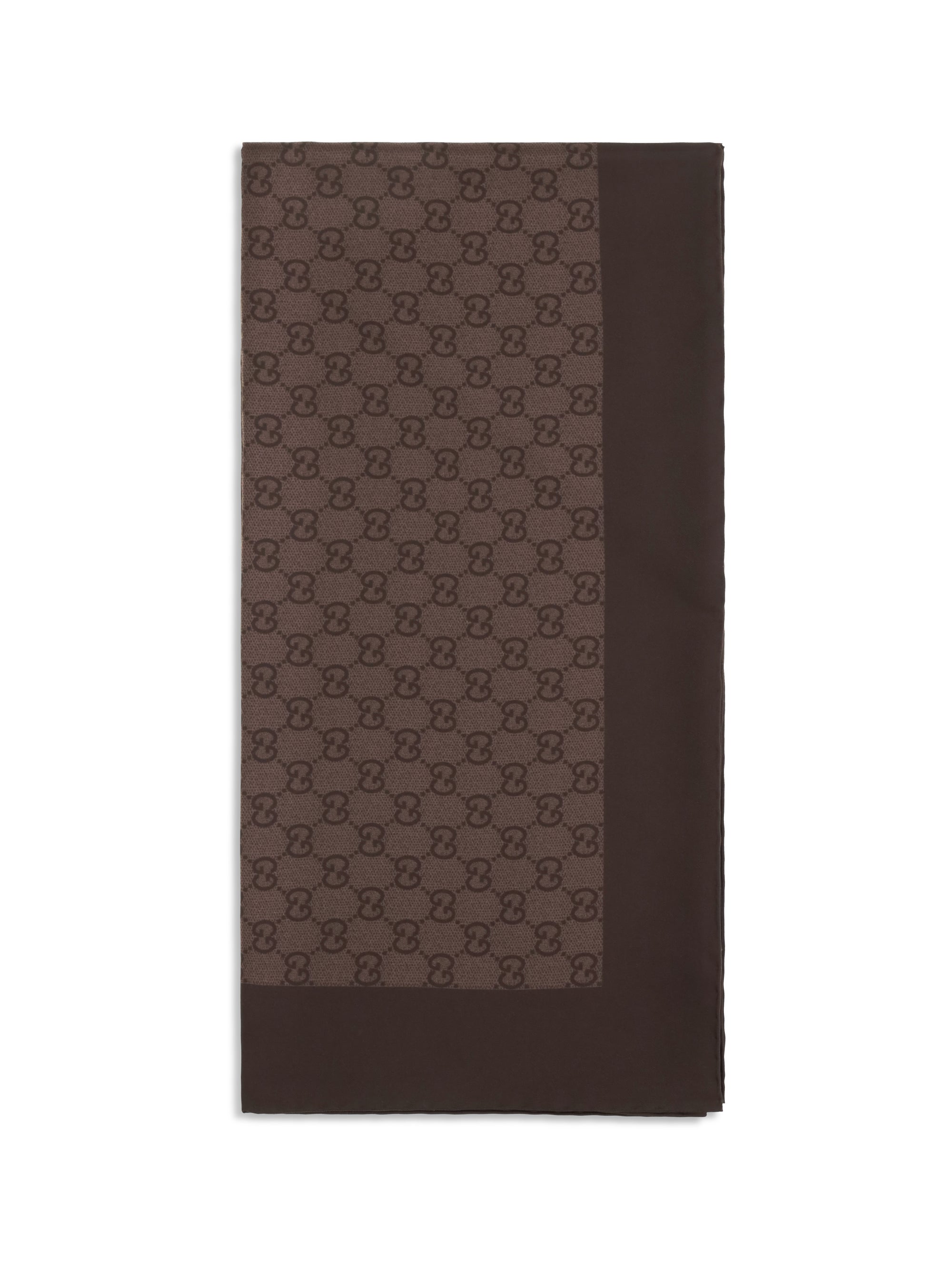 Gucci Women Gg Silk Twill Jacquard Scarf