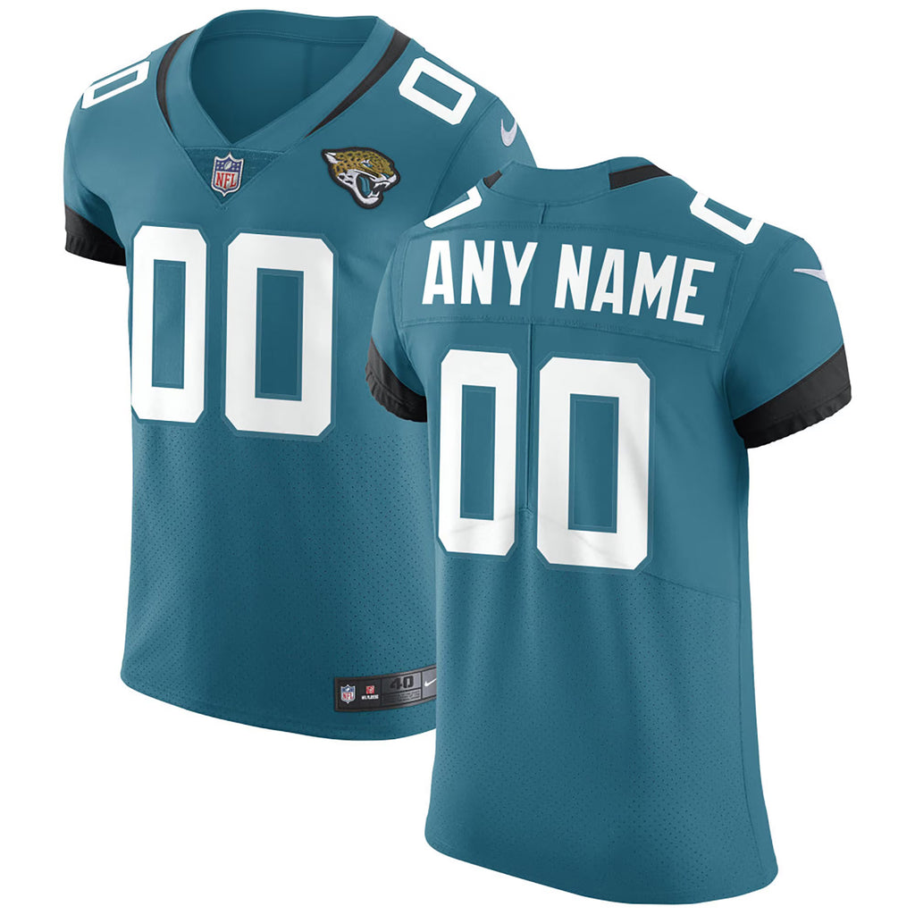 Jacksonville Jaguars Teal Vapor Untouchable Elite Custom Jersey