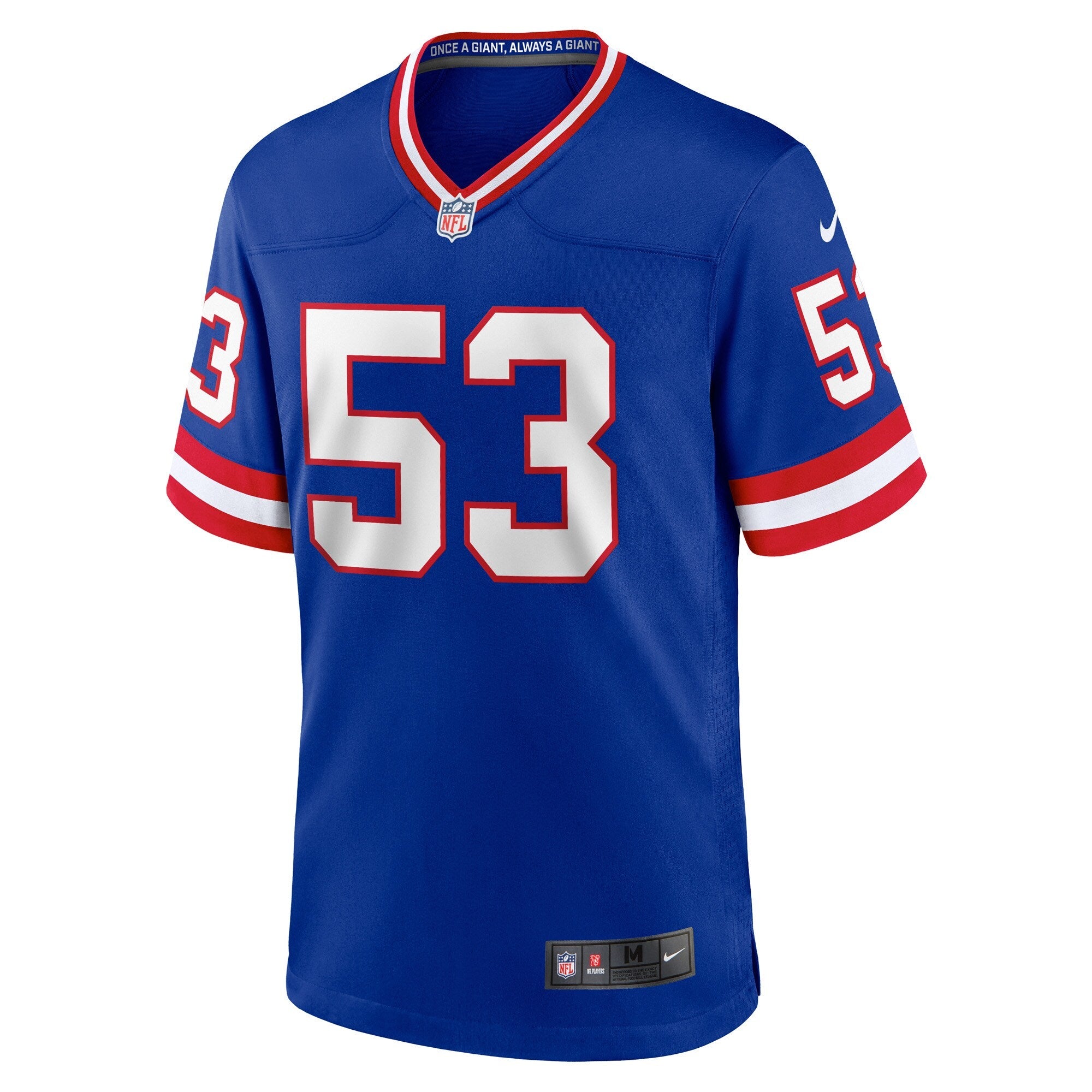 New York Giants Harry Carson Royal Retired Player Alternate Game Jersey