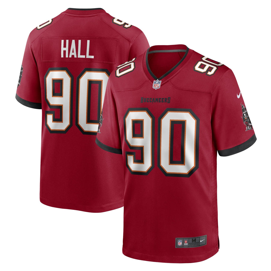 Tampa Bay Buccaneers Logan Hall Red Game Player Jersey