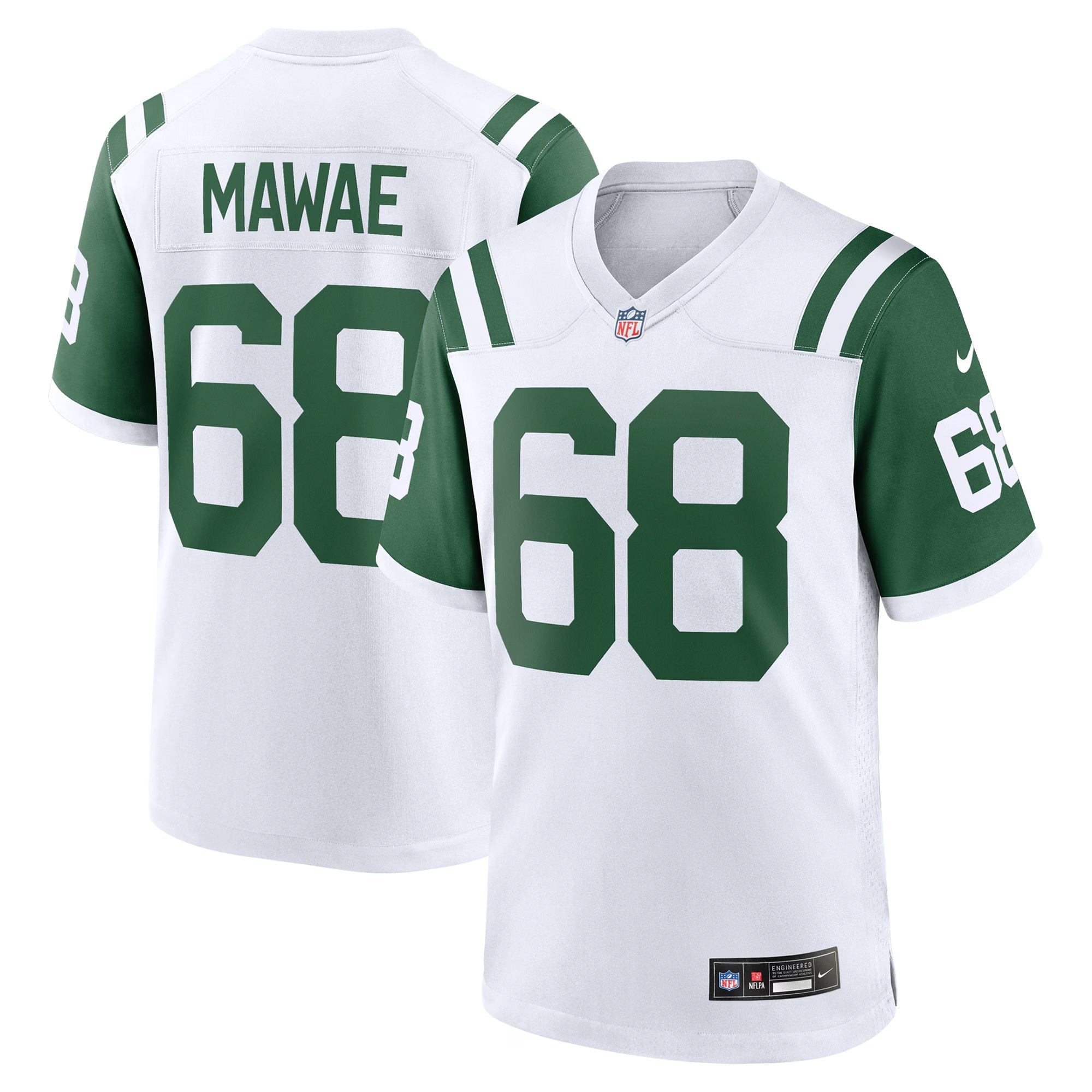 New York Jets Kevin Mawae White Retired Player Alternate Game Jersey
