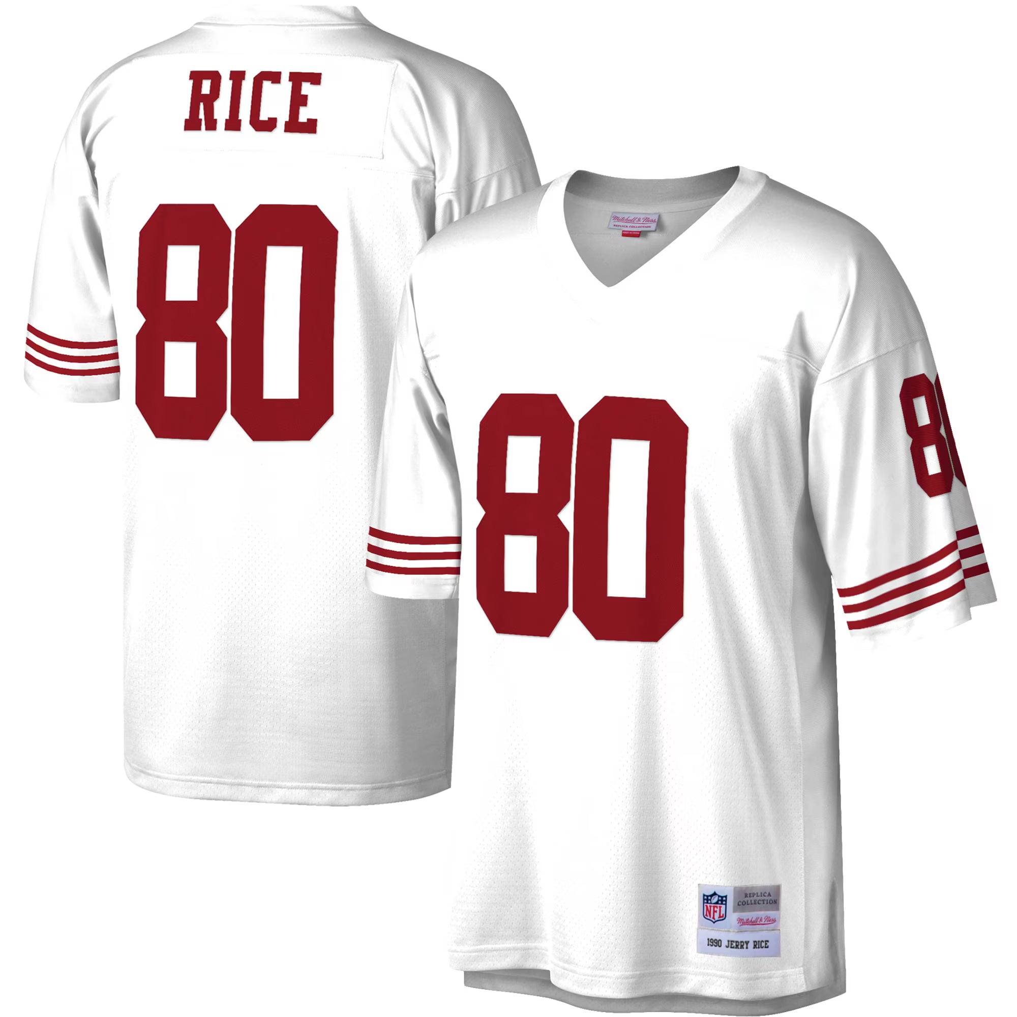 San Francisco 49ers Jerry Rice Mitchell & Ness White Legacy Replica Jersey