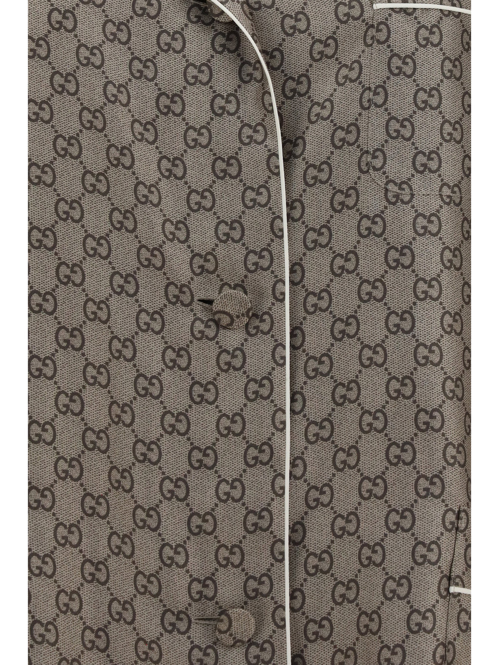 Gucci Women Printed Silk Twill Shirt