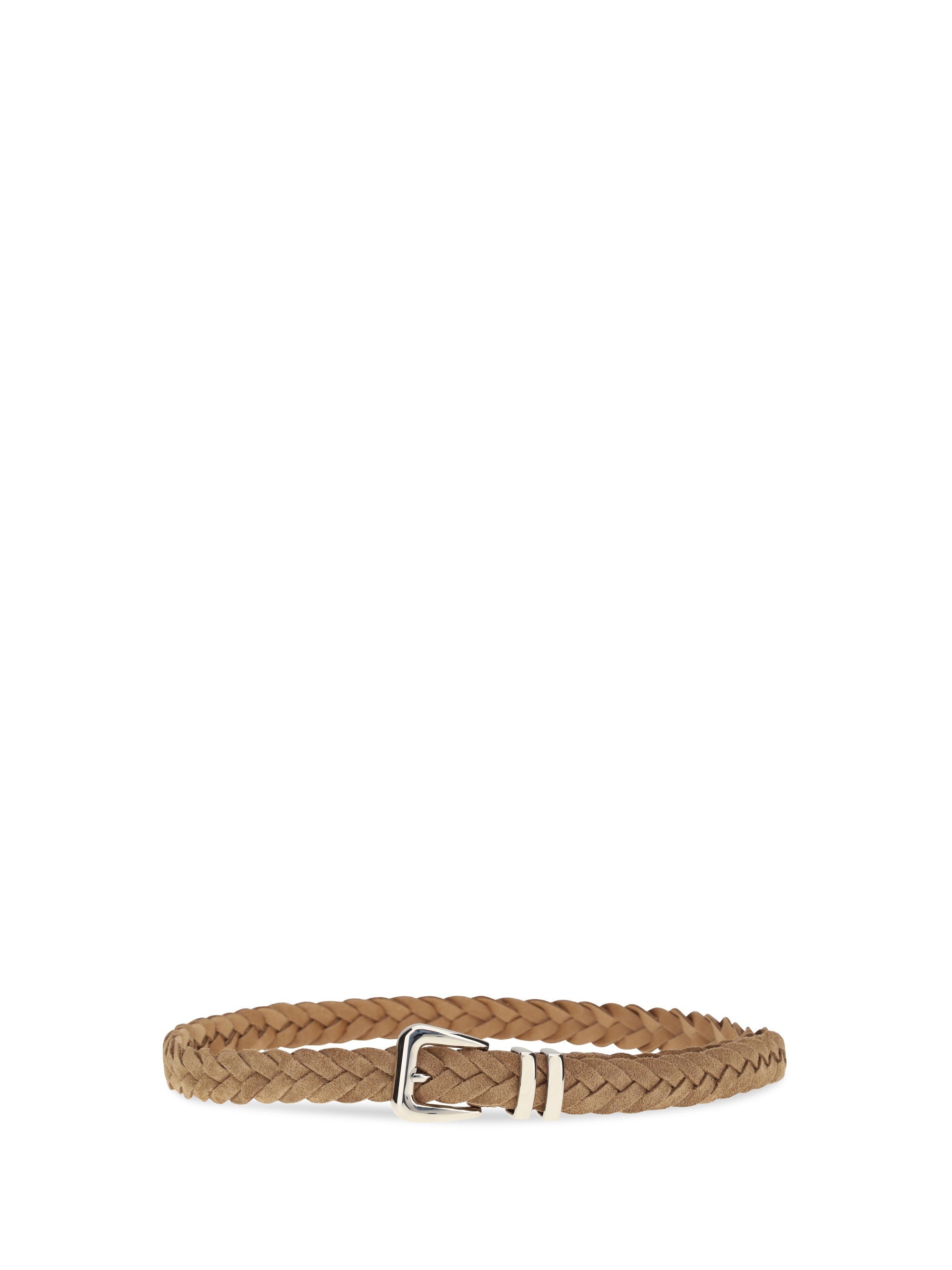 Brunello Cucinelli Men Leather Woven Belt