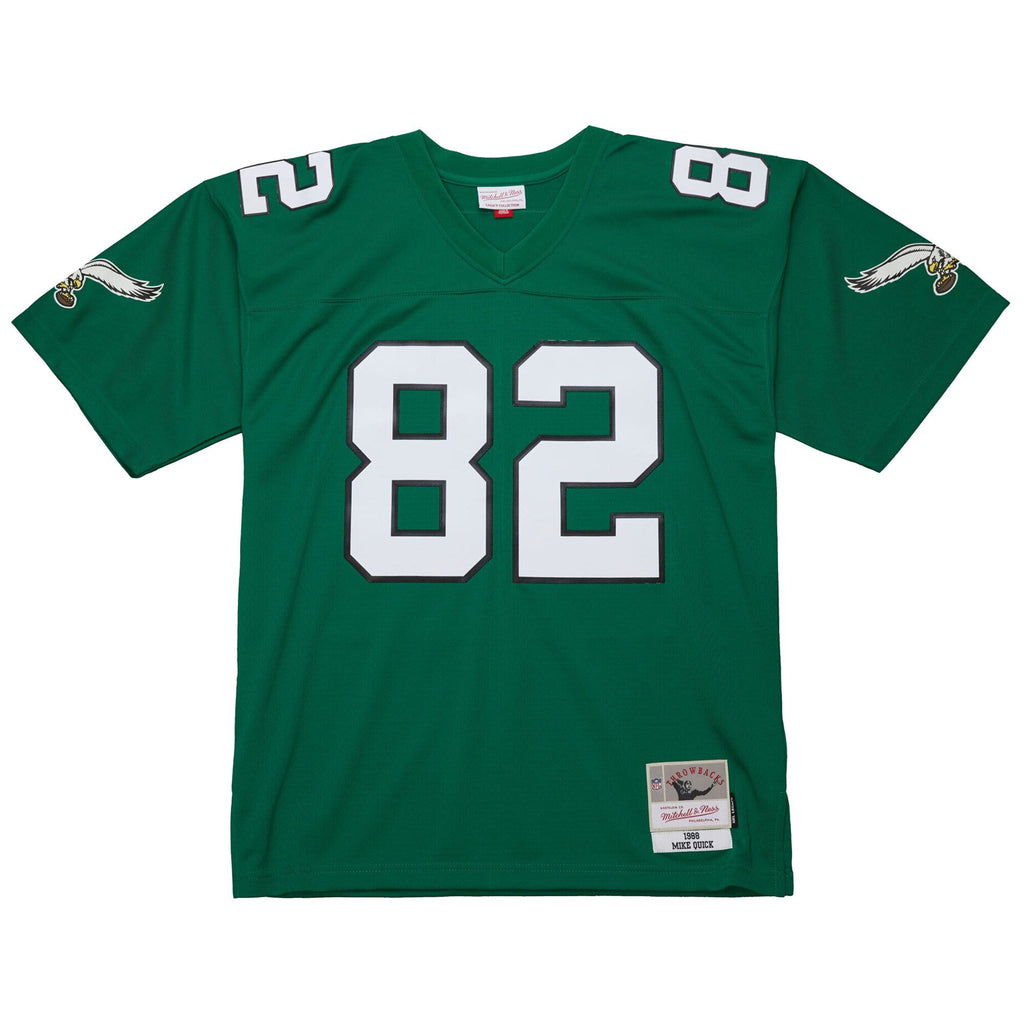 Philadelphia Eagles Mike Quick Mitchell & Ness Kelly Green Legacy Replica Jersey
