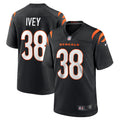Cincinnati Bengals DJ Ivey Black Team Game Jersey
