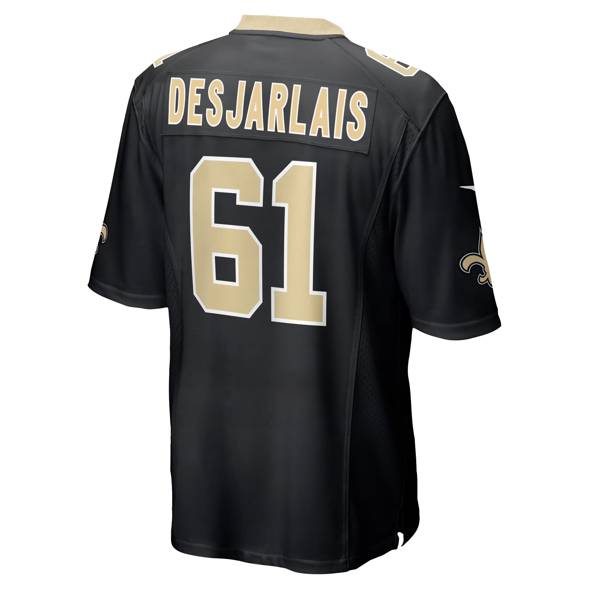 New Orleans Saints Drew Desjarlais Black Game Player Jersey