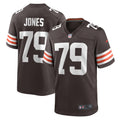 Cleveland Browns Dawand Jones Brown Team Game Jersey