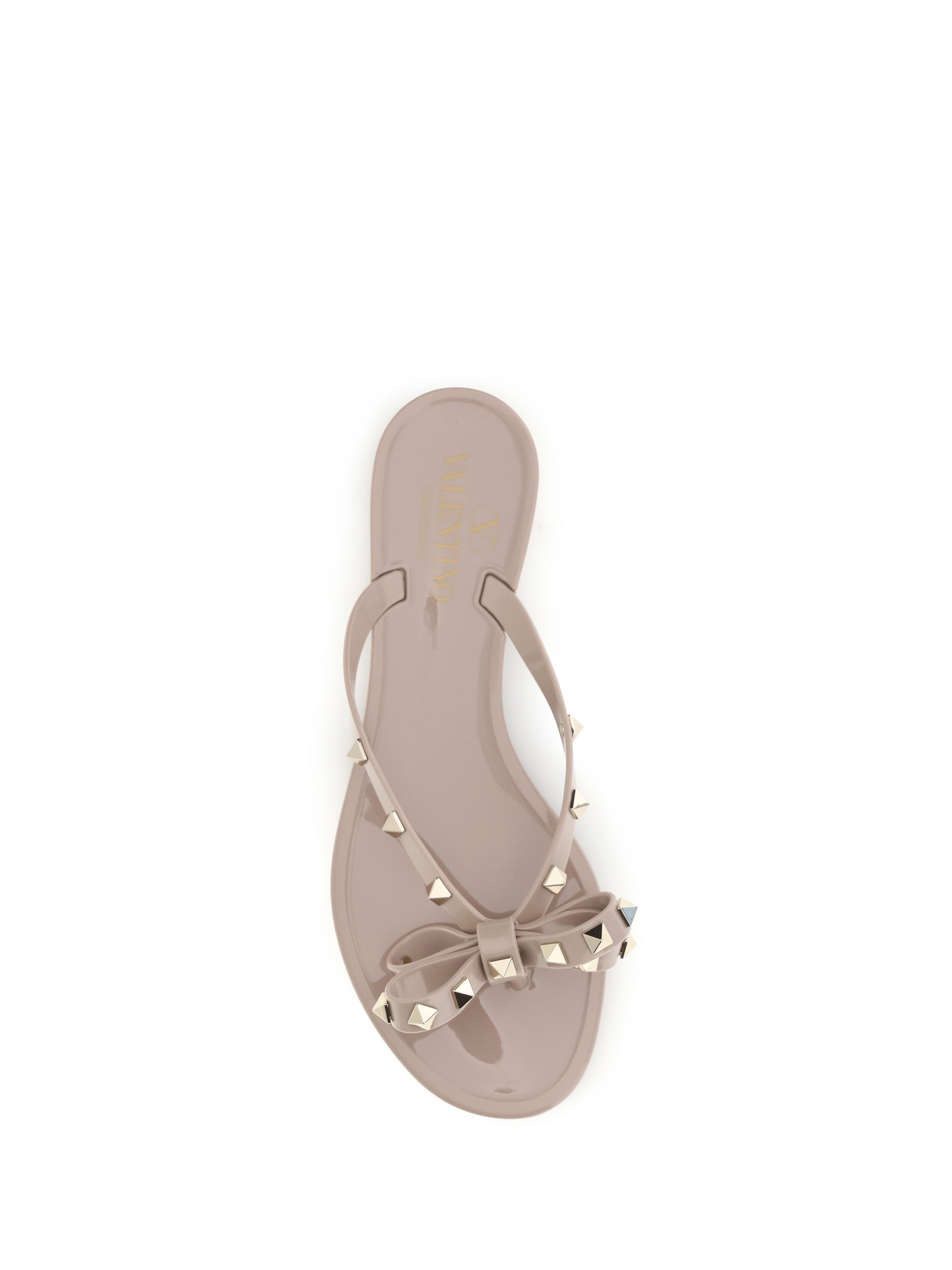 Valentino Garavani Women Rockstud Flip-Flop Sandals In Pvc