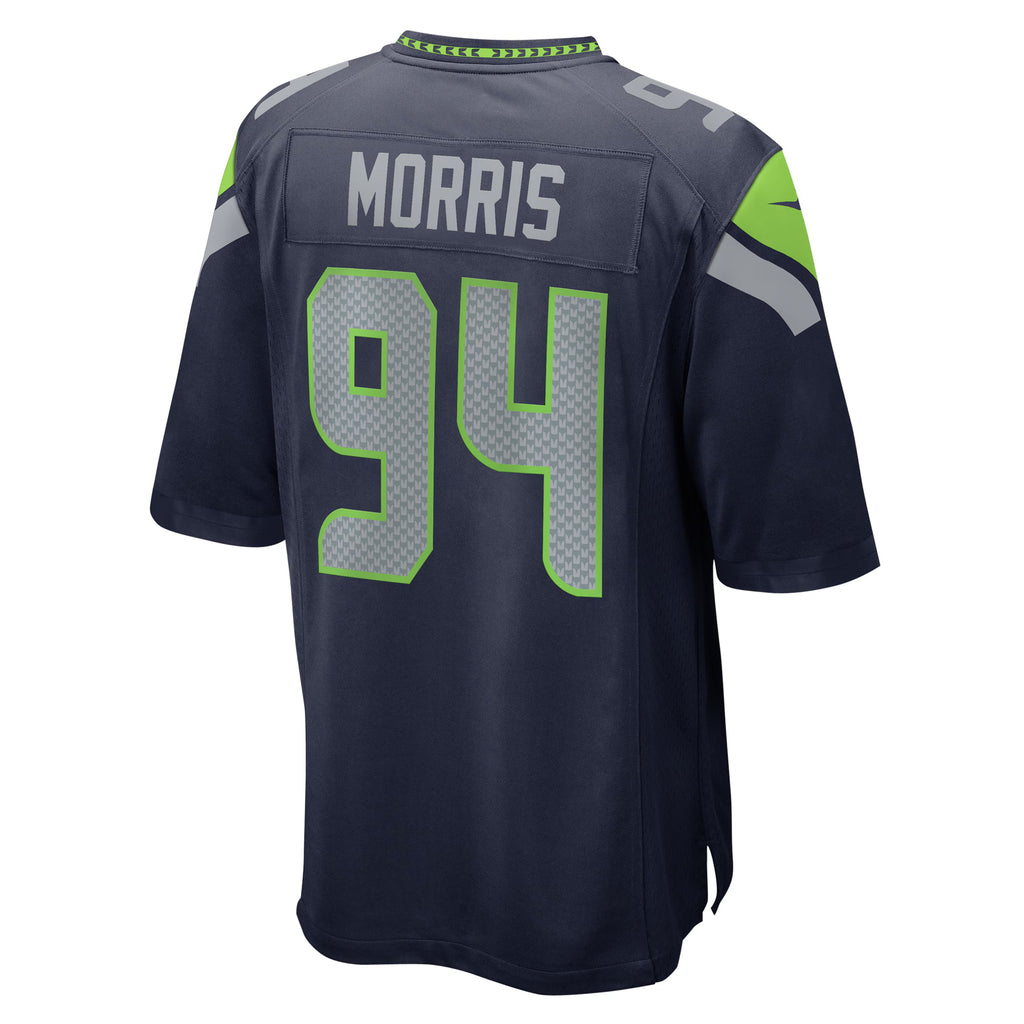 Seattle Seahawks Mike Morris College Navy Game Jersey