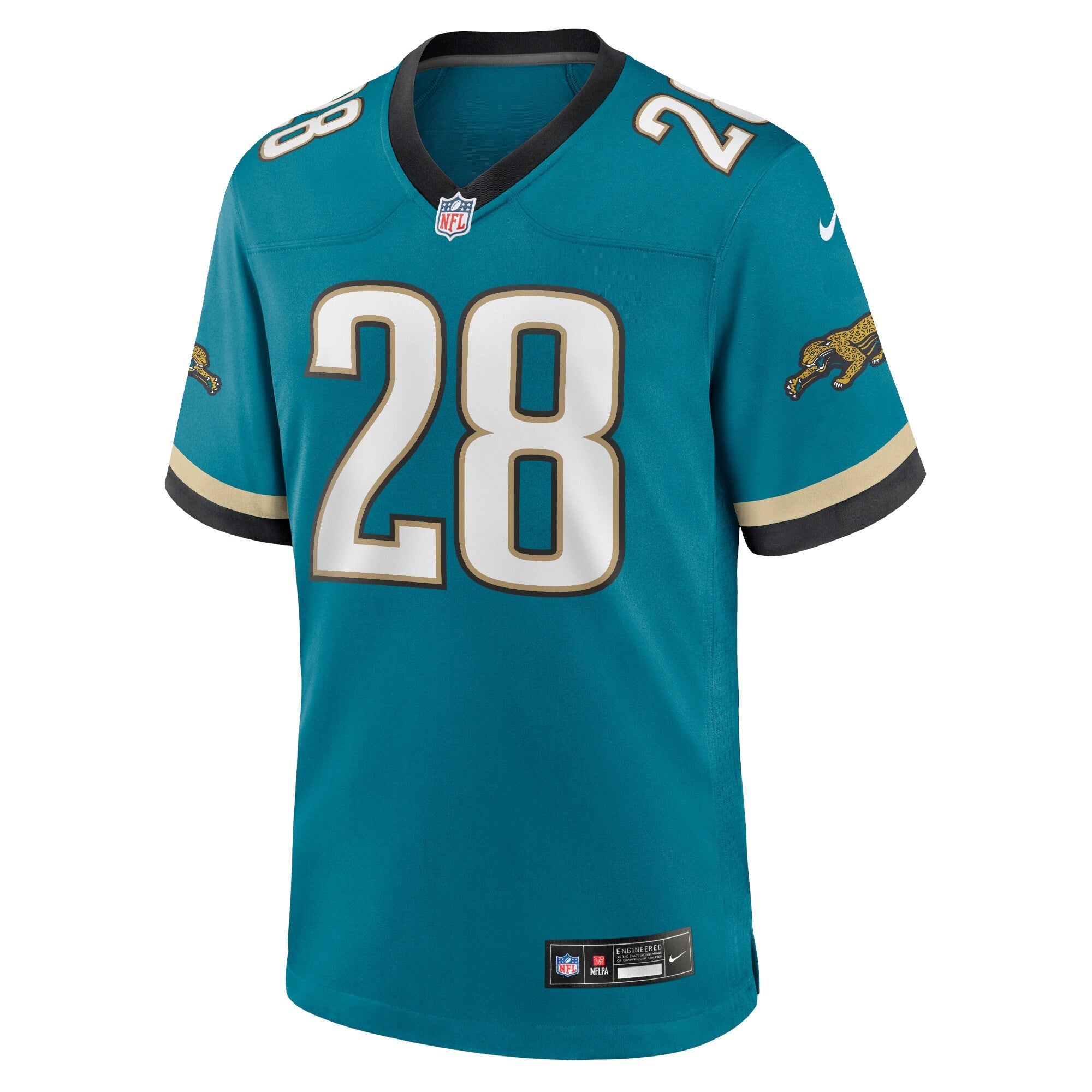 Jacksonville Jaguars Fred Taylor Teal Prowler Throwback Retired Player Game Jersey