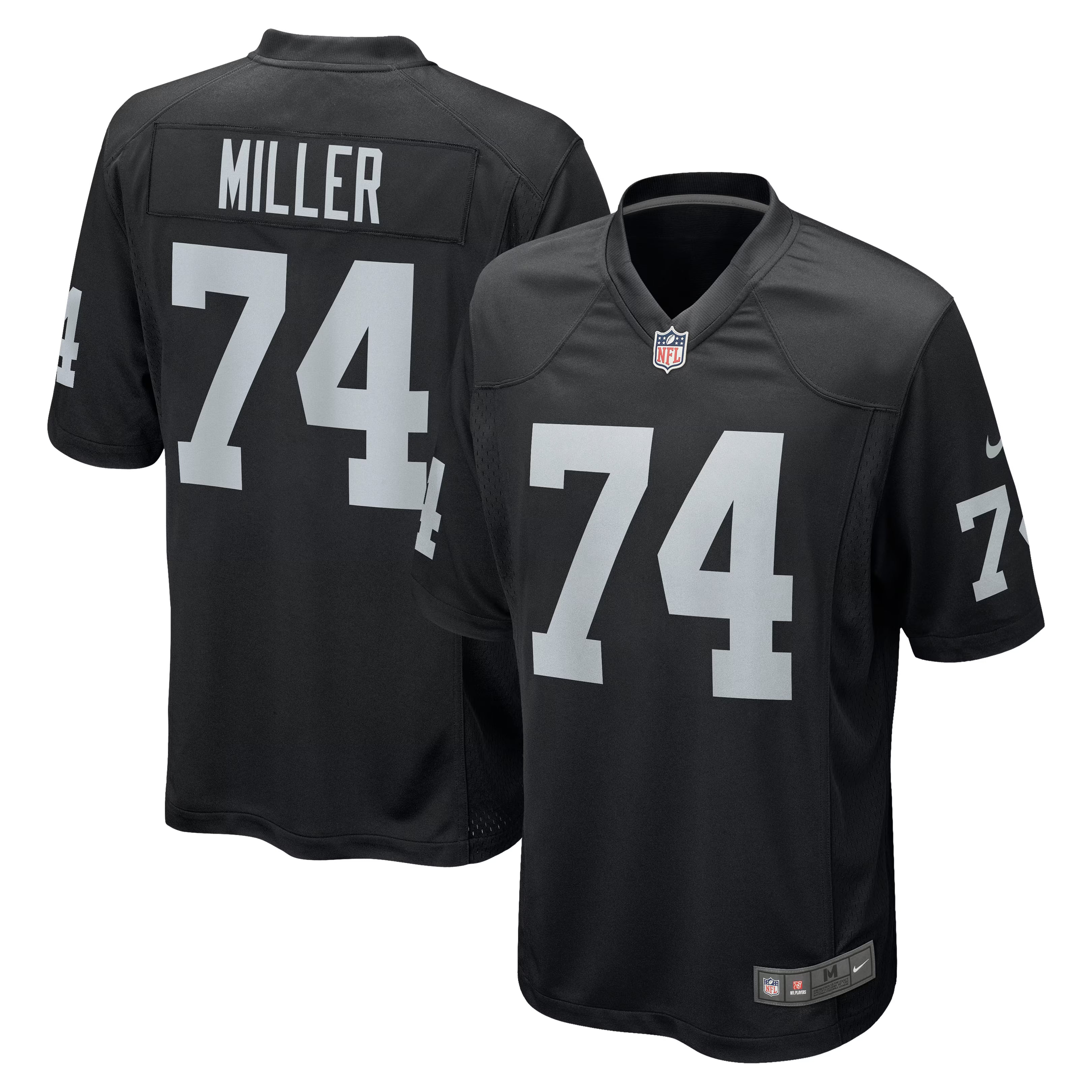 Las Vegas Raiders Kolton Miller Black Game Jersey