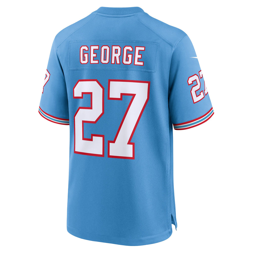 Tennessee Titans Eddie George Light Blue Retired Player Alternate Game Jersey