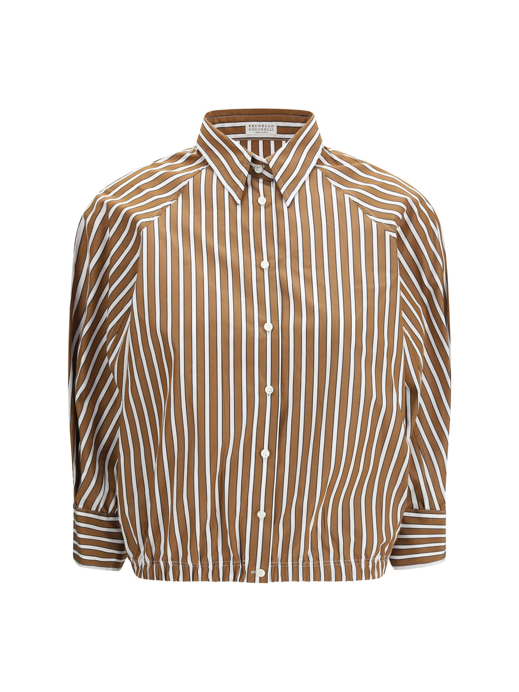Brunello Cucinelli Women Shadow Stripe Poplin Shirt