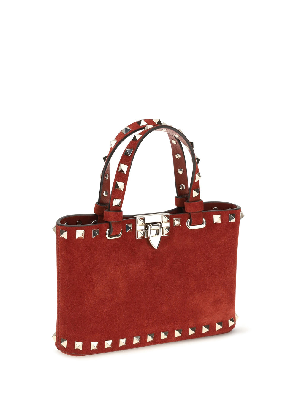 Valentino Garavani Women Suede Rockstud Mini Handbag