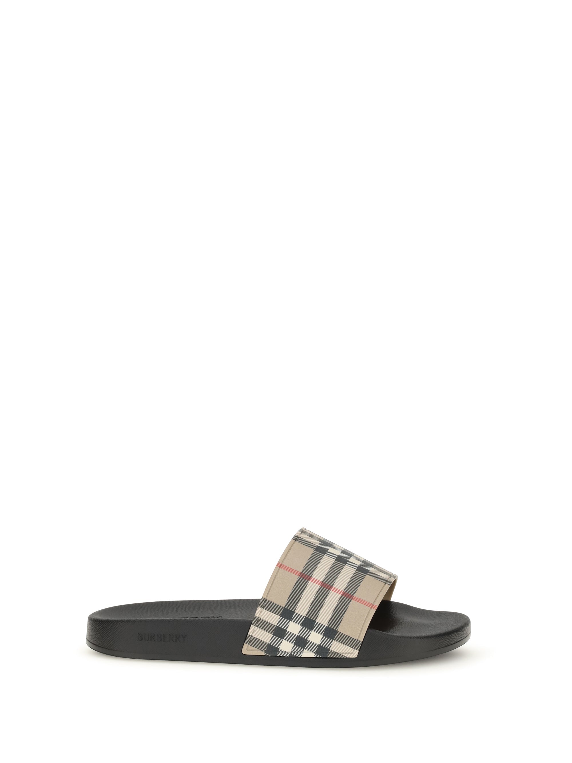 Burberry Men Check Slides