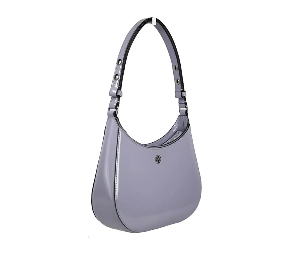 NWT Tory Burch Emerson Patent Leather Shoulder Bag in Light Violet