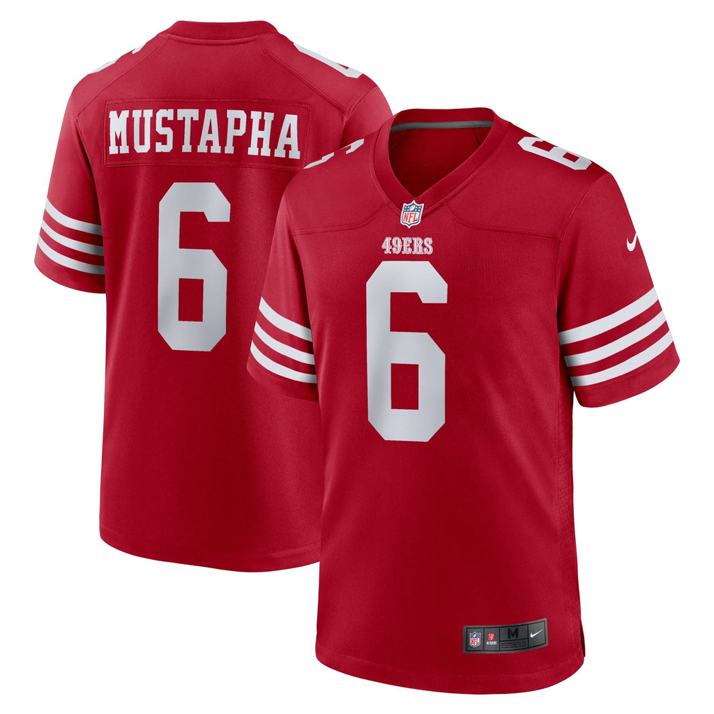San Francisco 49ers Malik Mustapha Scarlet Game Jersey