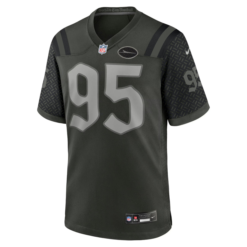 New York Jets Quinnen Williams Gotham Green 2025 Rivalries Collection Game Jersey