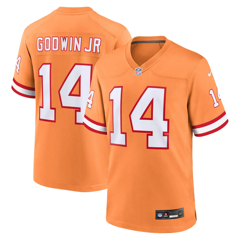 Tampa Bay Buccaneers Chris Godwin Jr. Orange Alternate Game Player Jersey