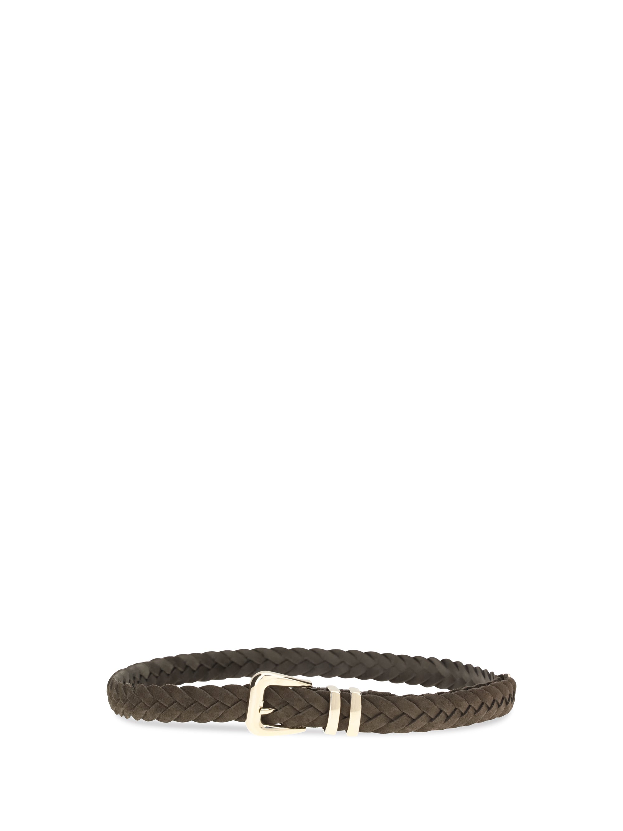 Brunello Cucinelli Men Leather Woven Belt