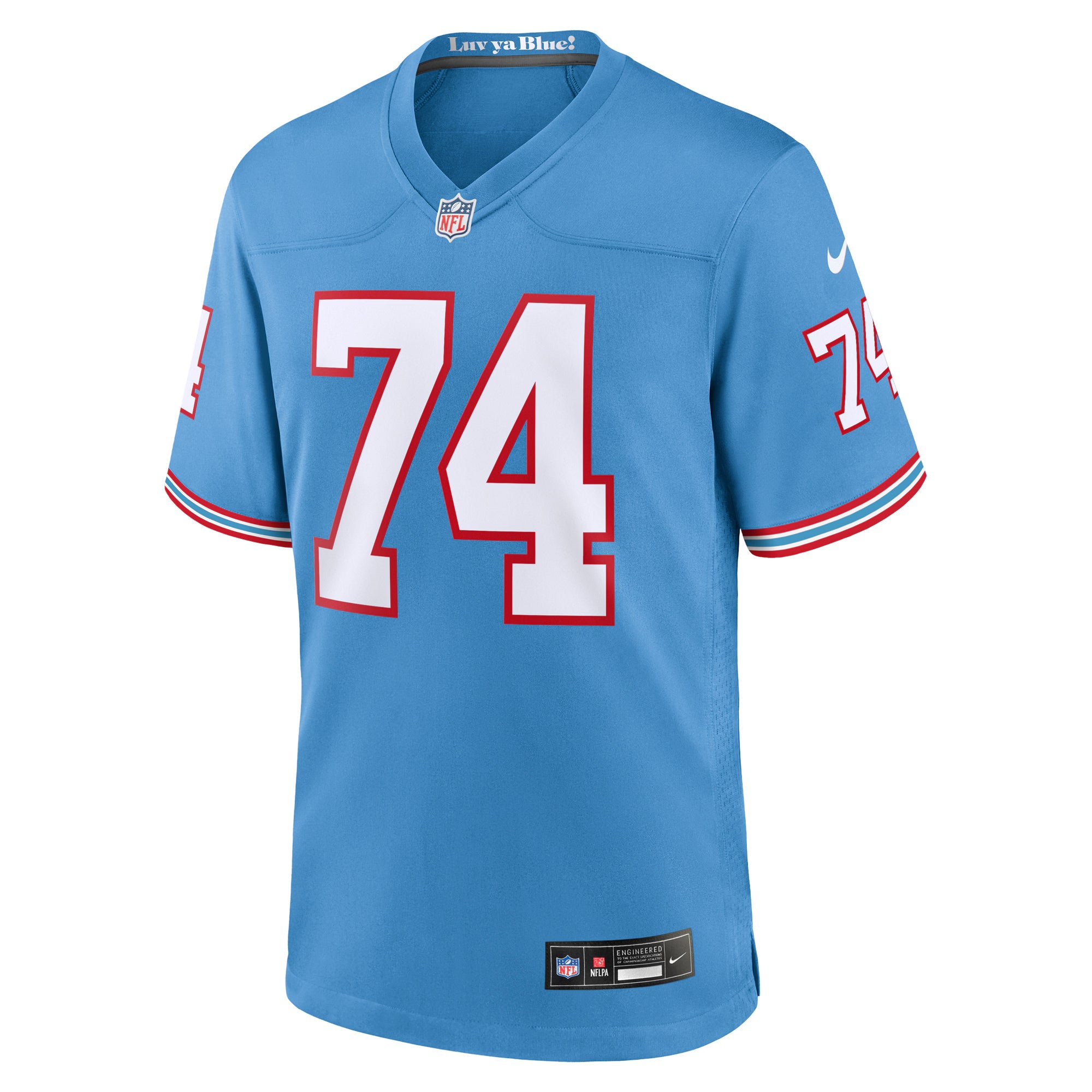 Tennessee Titans Bruce Matthews Light Blue Retired Player Alternate Game Jersey