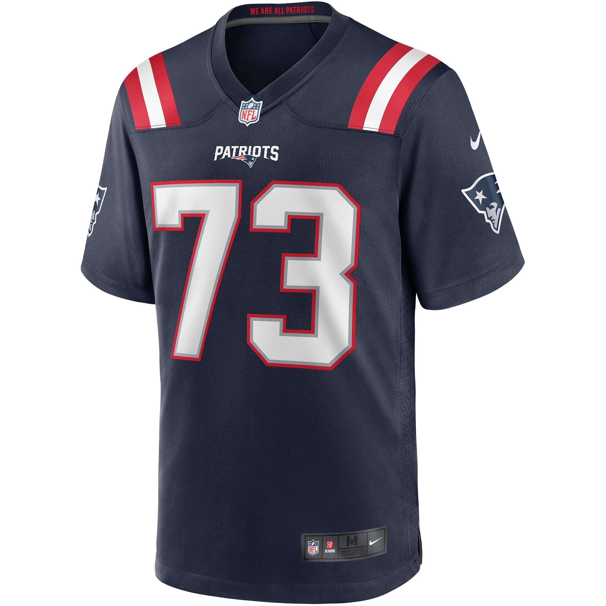 New England Patriots John Hannah Navy Game Retired Player Jersey