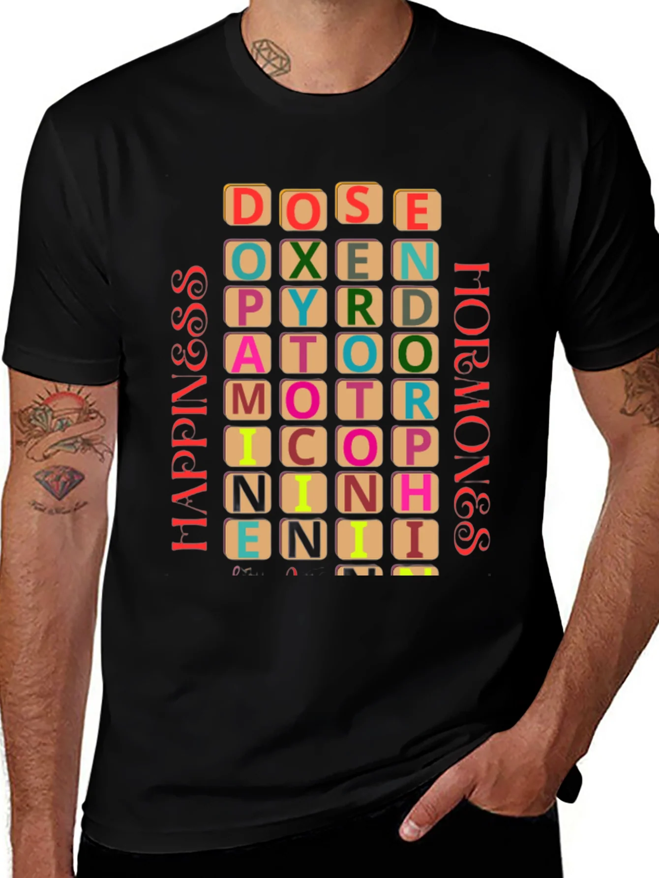 Happiness Hormones Graphic T-Shirt