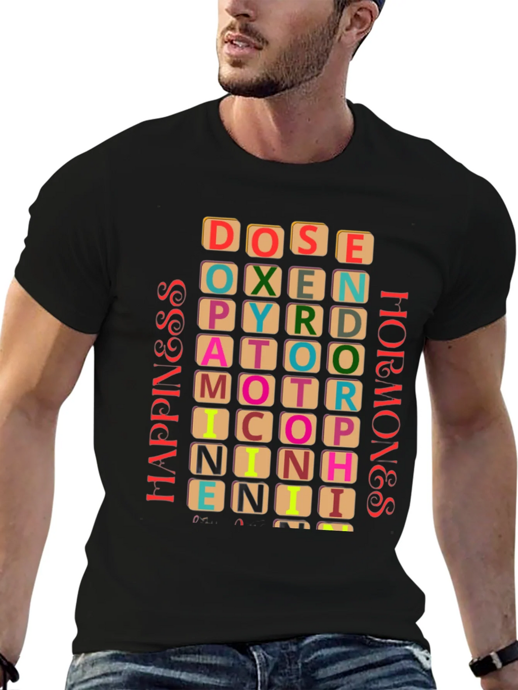 Happiness Hormones Graphic T-Shirt