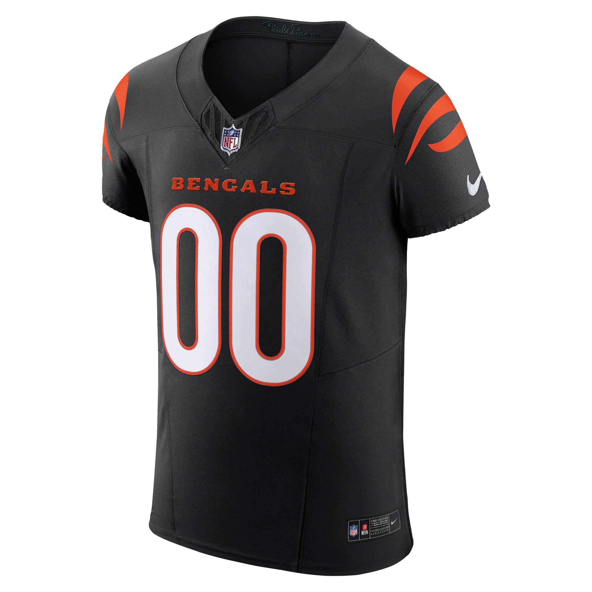 Cincinnati Bengals Black Team Vapor F.U.S.E. Elite Custom Jersey
