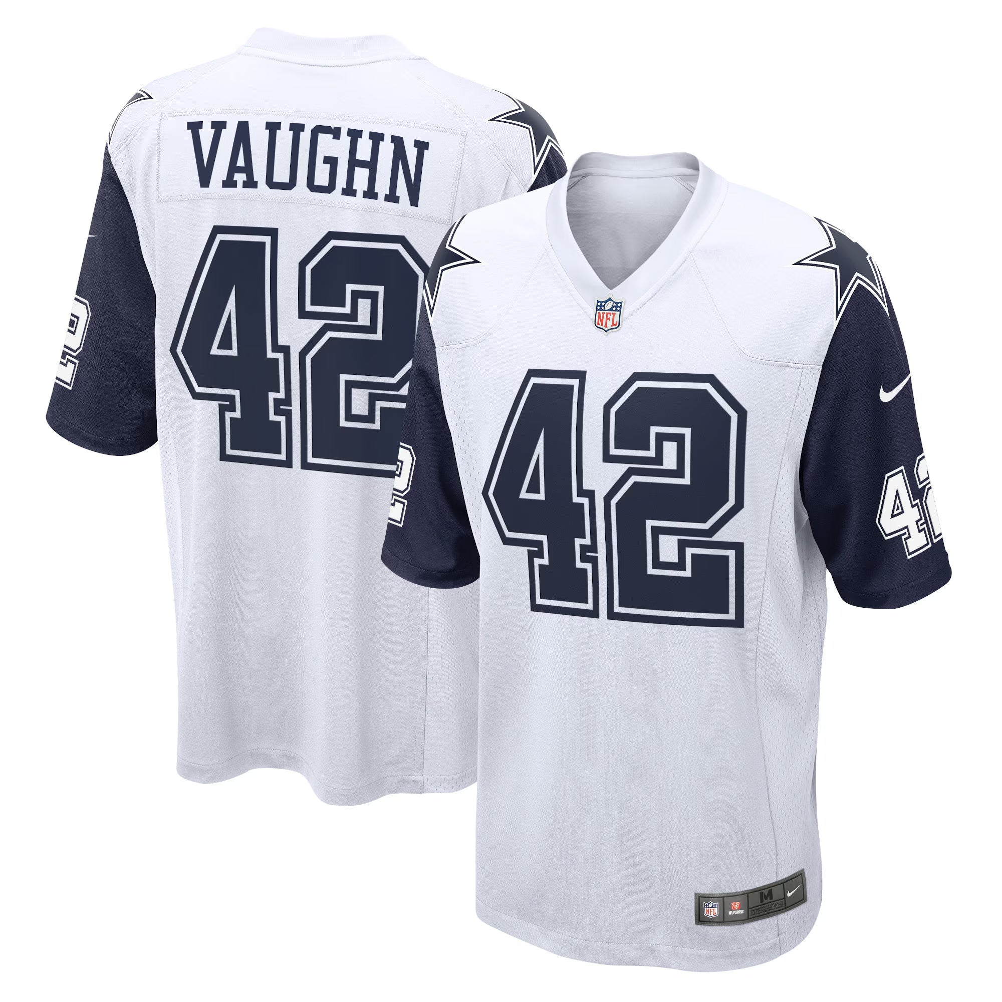 Dallas Cowboys Deuce Vaughn White Alternate Game Team Jersey