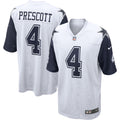 Dallas Cowboys Dak Prescott White Alternate Game Team Jersey
