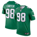 Philadelphia Eagles Jalen Carter Kelly Green Legend Player Performance Top