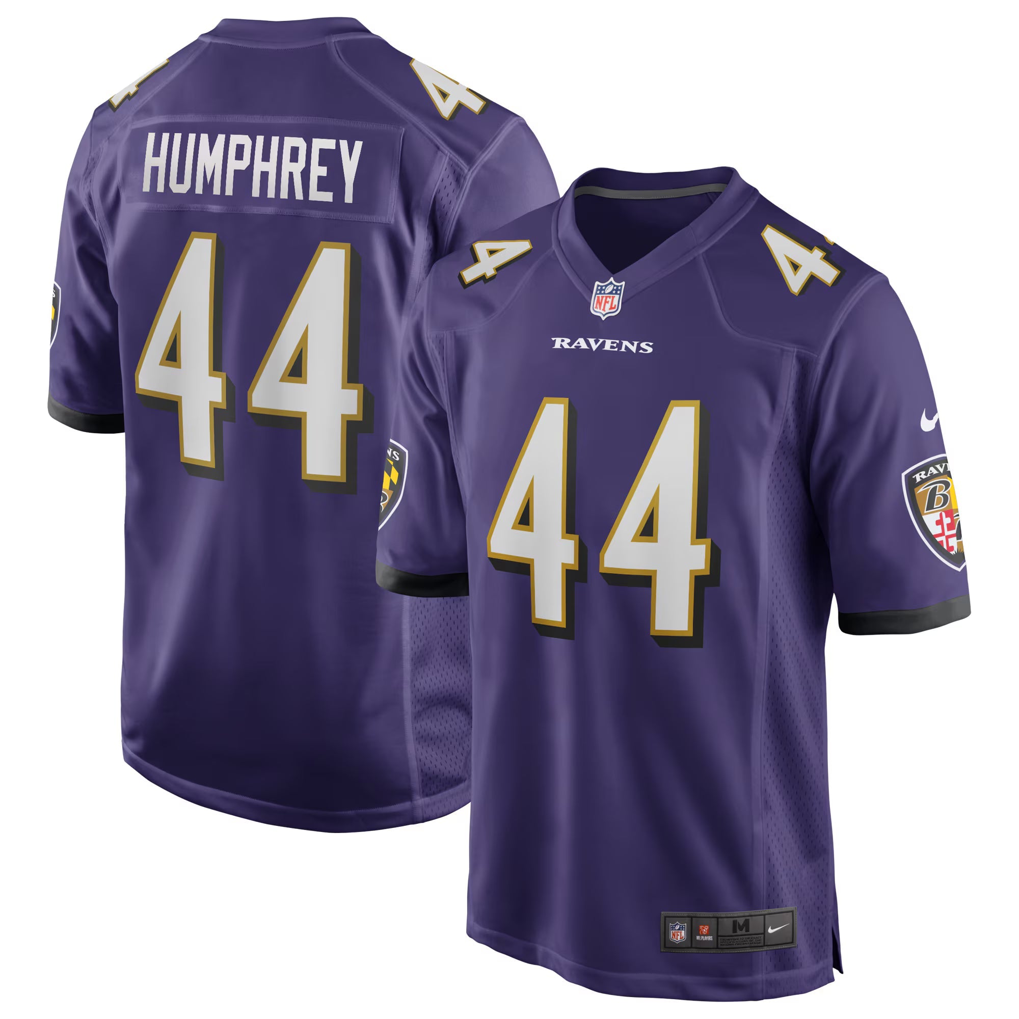 Baltimore Ravens Marlon Humphrey Purple Game Jersey