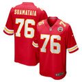 Kansas City Chiefs Kingsley Suamataia Red Game Jersey