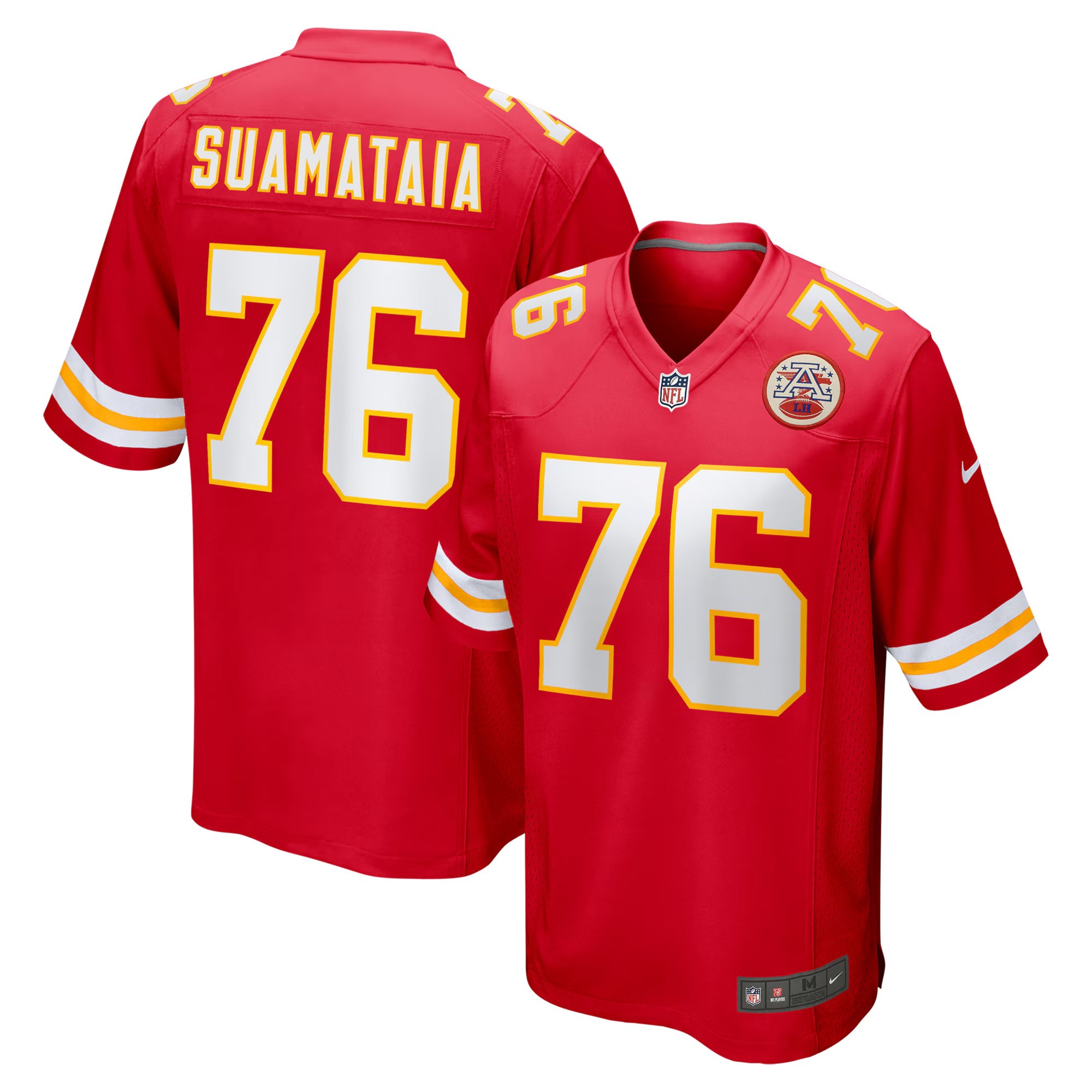 Kansas City Chiefs Kingsley Suamataia Red Game Jersey
