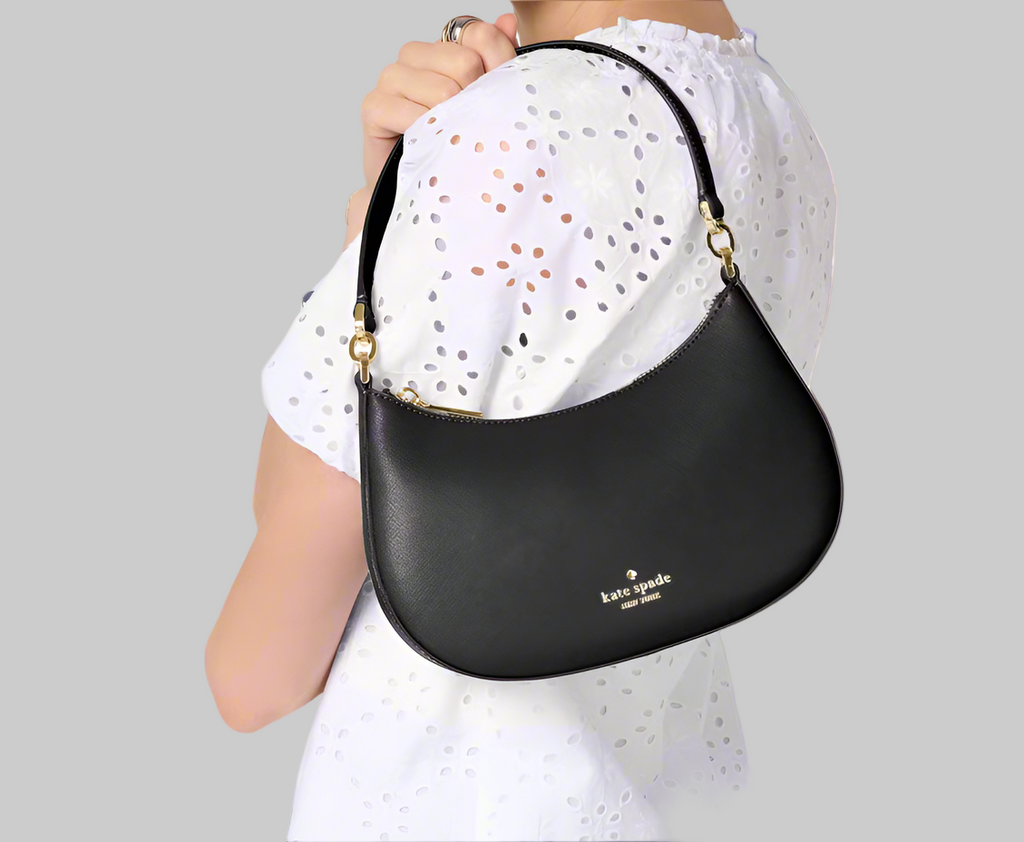 NWT Kate Spade Paige Convertible Medium Leather Crossbody In Black